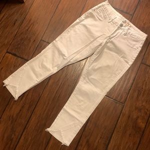 Royalty For Me White Capri Jeans